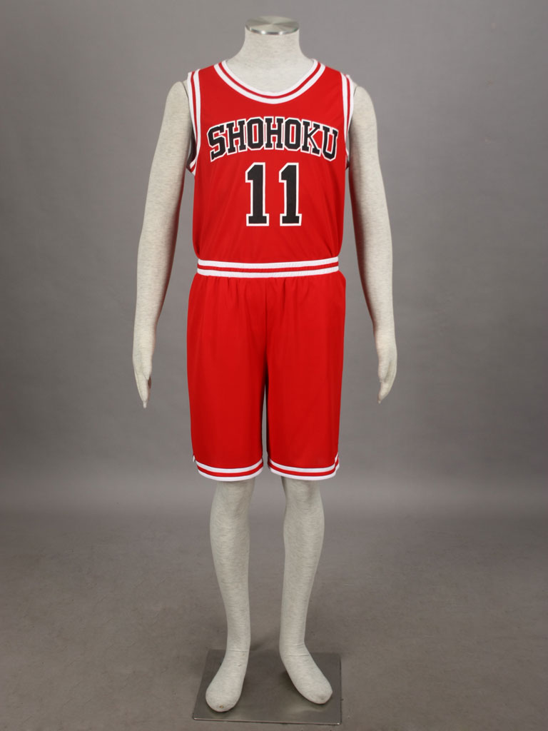SHOHOKU 11 流川　楓　ユニフォーム Slam Dunk Kaede Rukawa The Shohoku High School basketball